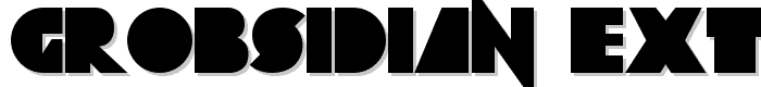 Grobsidian ExtraBlack font